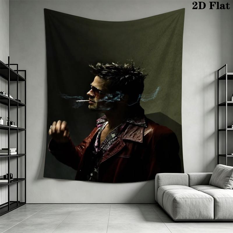Fight Club Wandteppich Ästhetischer Wandbehang Bedruckter Stoffdecke Dekorative Wandteppiche für Schlafzimmer Wohnzimmer Heimdekoration