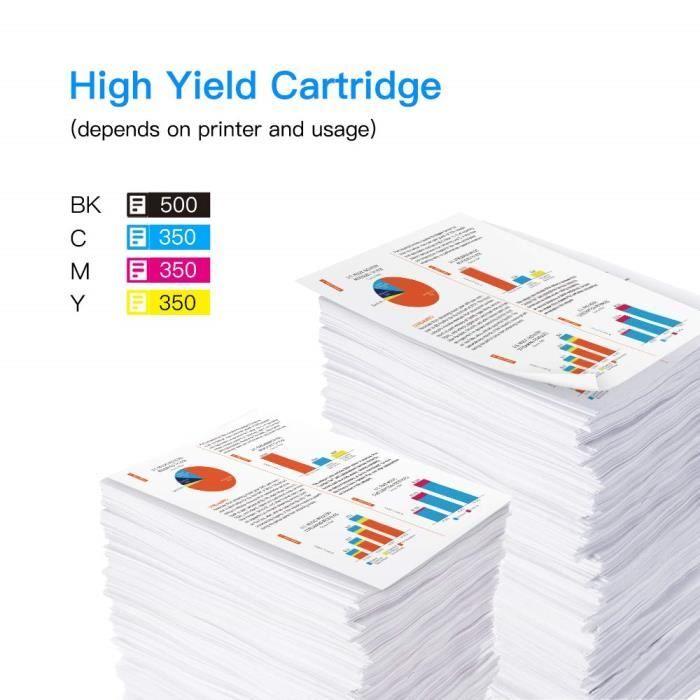 Compatible Ink Cartridges of Epson 603 XL Ink - Pack of 4 - Black, Cyan, Magenta, Yellow