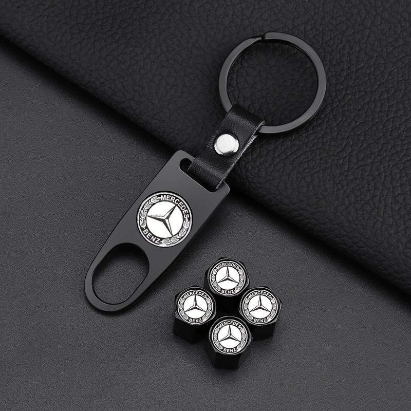 Leather Key Chain Car Keyring Pendant Keychain Car Accessories For Mercedes Benz AMG W246 W212 W204 C117 X156 A B C E Ml Gl Cla Gla Glk Sl Slk Class