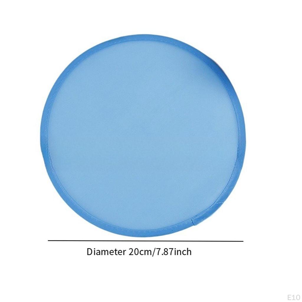 10 Pieces Folding Fan ,Flying Disc Summer, Classic ,Diameter 20 cm, Round Portable for