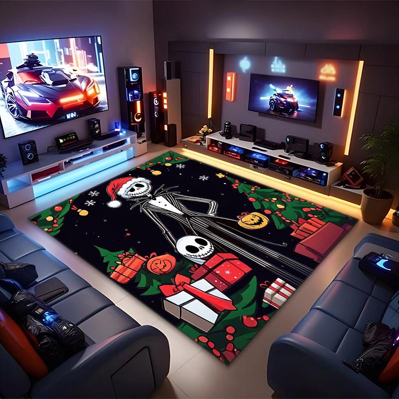 1PC The Nightmare Before Christmas Rug - Home Decoration Carpet For Living Room Bedroom Flooring Computer Chair Area Rug