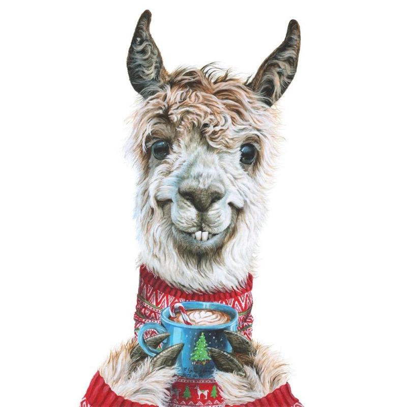 

Смешное животное, тигр, сова, собака, кошка пьют кофе, постер, холст, картина, лама, латте, кофе, художественная роспись для украшения кафе 21*30cm No Frame