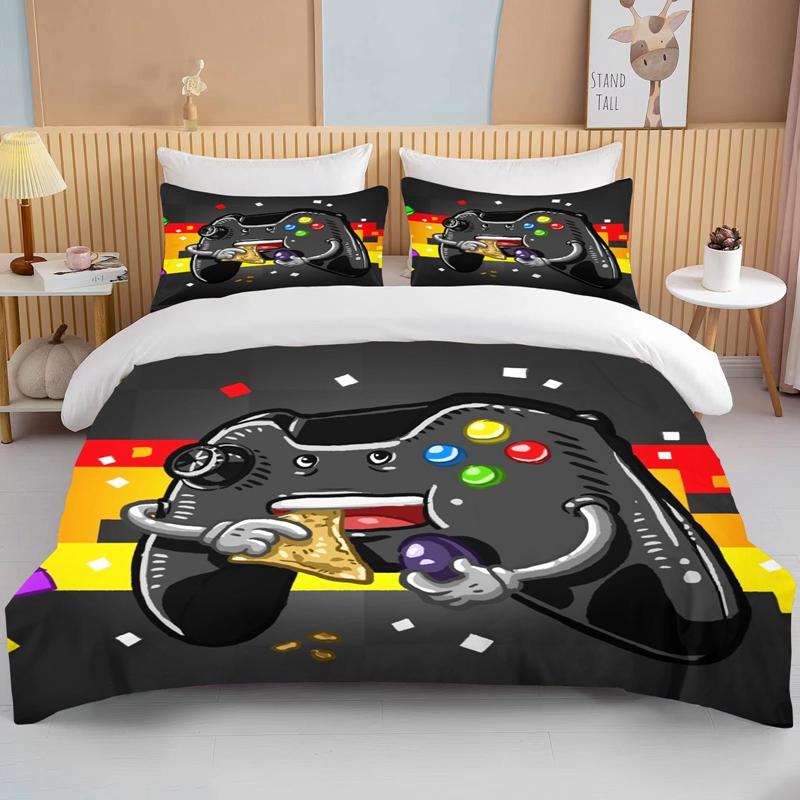 10 Sizes 3D Gamepad Bedding Set Custom Kids Boys Teens Video Game Duvet Cover For Youth New Game Controller Bedspread