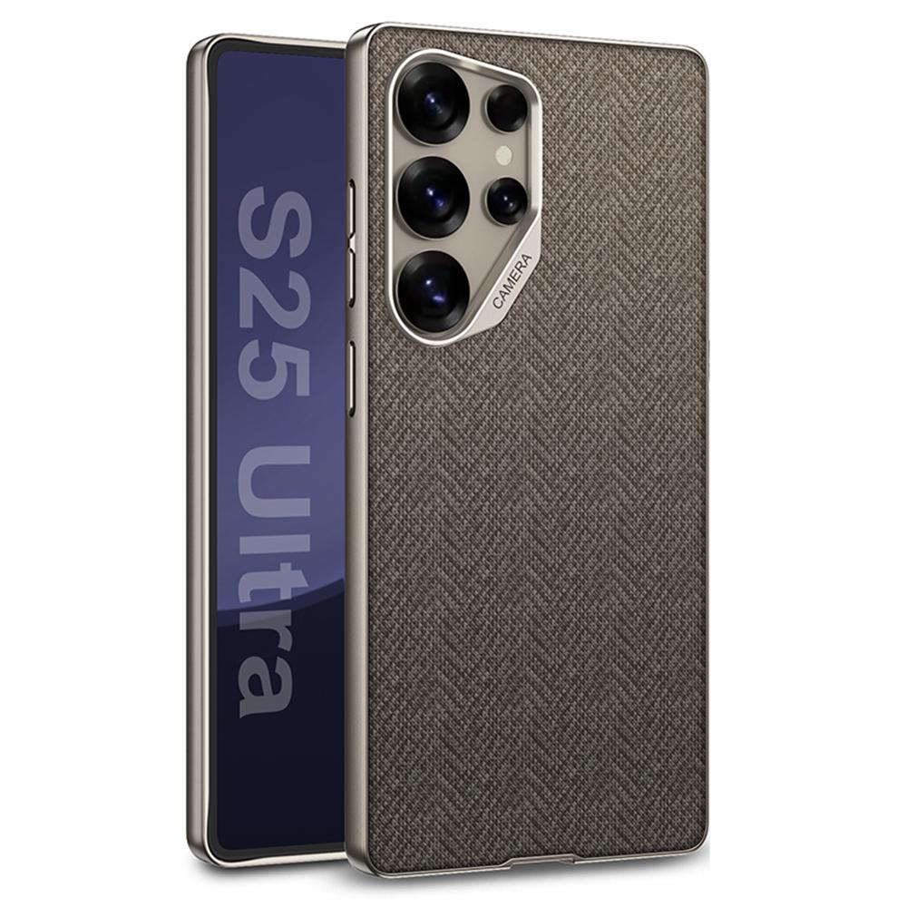 For Samsung Galaxy S25 Ultra Case Skin Touch PC+TPU+Cloth Phone Back Cover