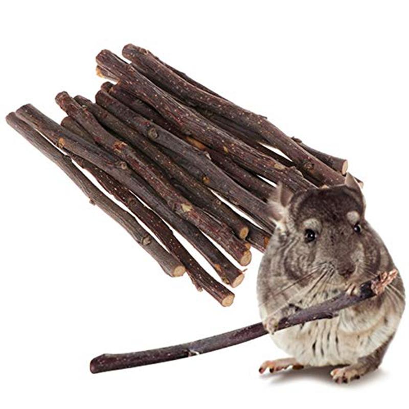 100Pcs Hamster Rabbits Teeth Grinding -Tree Stick Minerals Molar Stone For Chinchillas Hamster Pet Spare Part