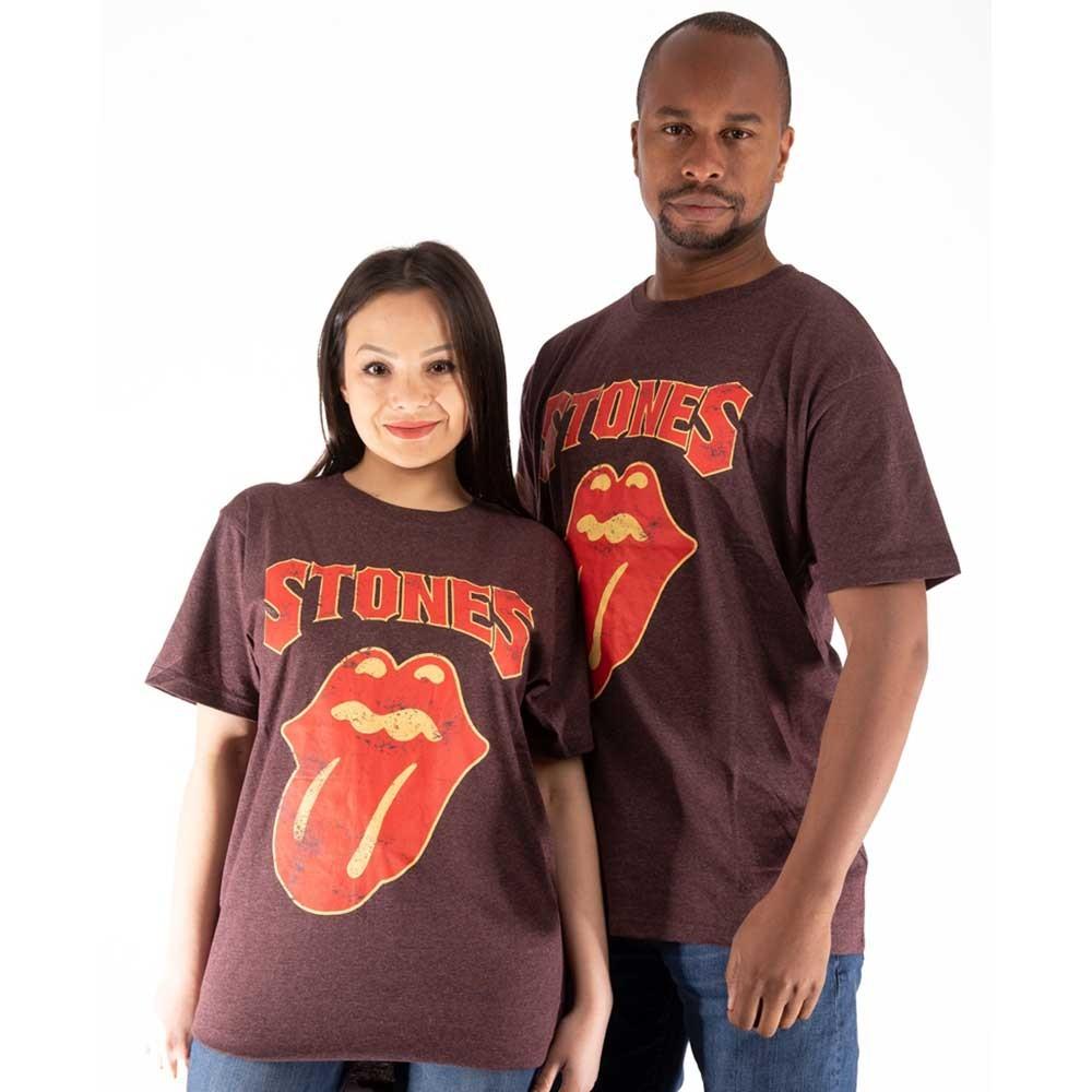 The Rolling Stones Unisex Adult Gothic Text T-Shirt