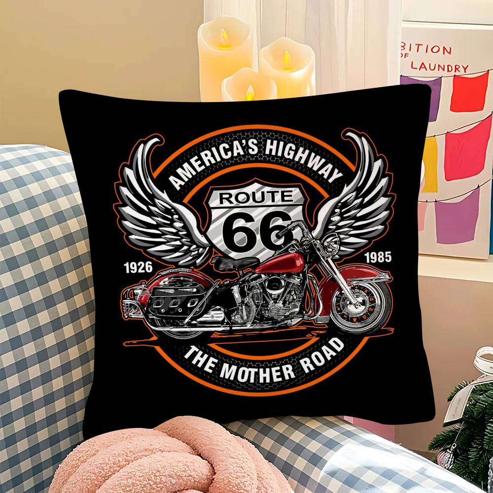 pc Fashion US Route Cool Anime Pillow Case Fashion Square Pillowcase Bedroom Sofa Room Ins Decoration Leisure