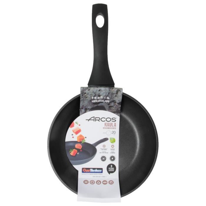 Poêle - ARCOS - Kaula - Aluminium Forgé - Anti-Adhésif - 20 cm - Compatible Tous Feux
