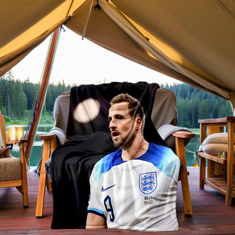 1pc Brazilian Footballer Victory Flannel Blanket,Ultra Soft Warm Plush Throw for Home Bedroom Bed Sofa Cover Office Travel Picnic. MT071029