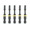 Impact Screwdriver Bits Torsion T30/50 Mm 5 Pcs - Dw Dt7398T