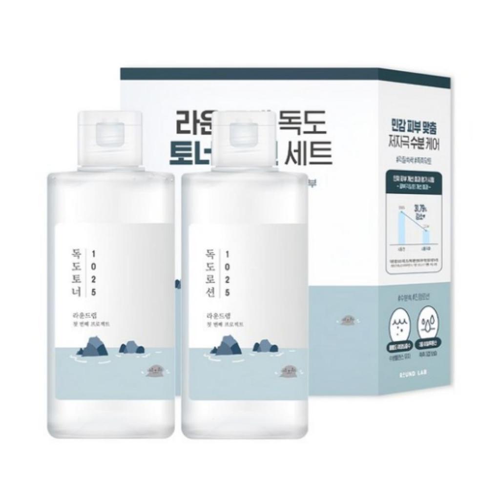 Round Lab Dokdo Toner 200 ml + Lotion 200 ml Set — 1 set