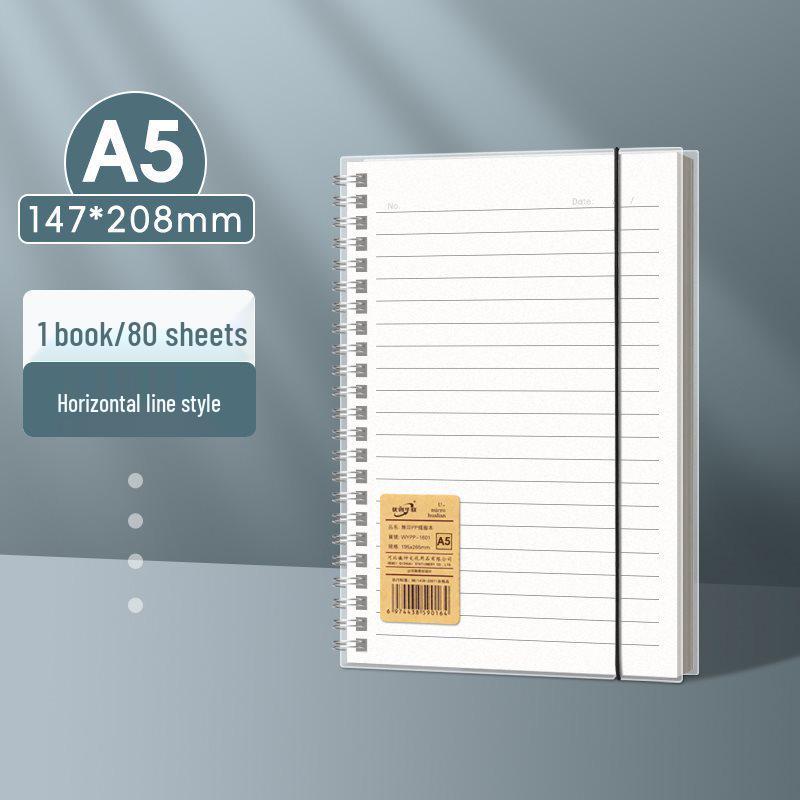 Минималистичный блокнот на пружине B5/A5 - Плотный английский журнал для студентов/аспирантов