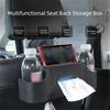 1Pc Auto Interior Storage Backseat Organizer with 2 Cup Holders Headrest Hooks  Car Accessories