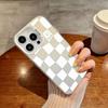 Creative Black White Grid Phone Cover Case for iPhone 17 Pro Max 13 15 12 Pro Air 11 17e 16 14 Plus