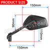 Motorcycle Rearview Mirror For KTM Duke 390 790 1190 1290 890 200 250 Super Duke Adventure Handlebar Mirrors Aluminum Mirror Rod