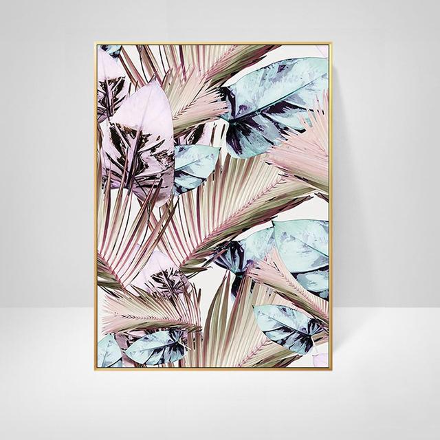 Pink Peony Flowers Paintings Posters Nordic Home Decor Oil Painting Posters And Prints Living Room Home Decor Canvas Wall Art