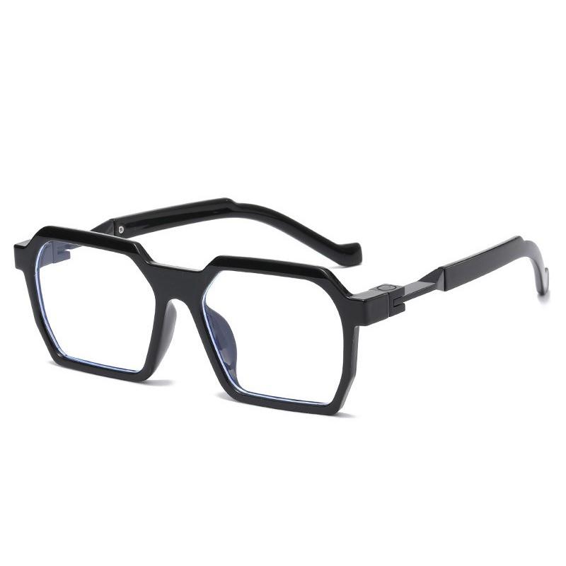 Men Women Vintage Square Sunglasses Polygon Sun Glasses Big Frame Fashion Eyewear Classic Geometry Rectangle Shades