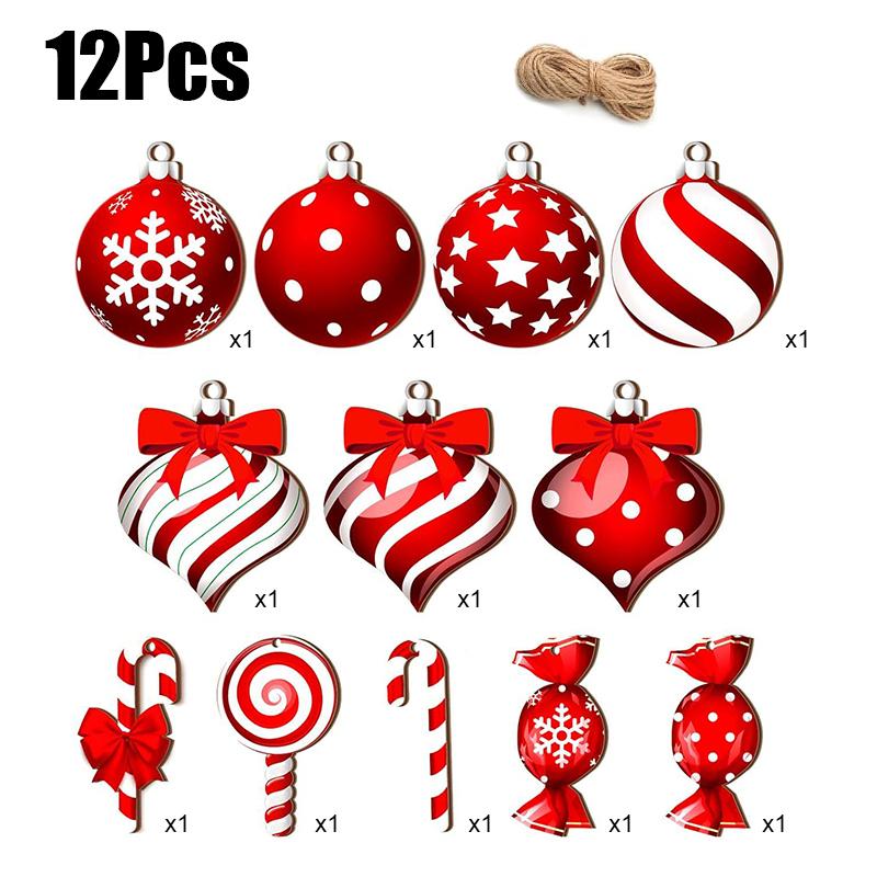 1 Set Mint Christmas Tree Decorations Vibrant Mint Christmas Party Supplies