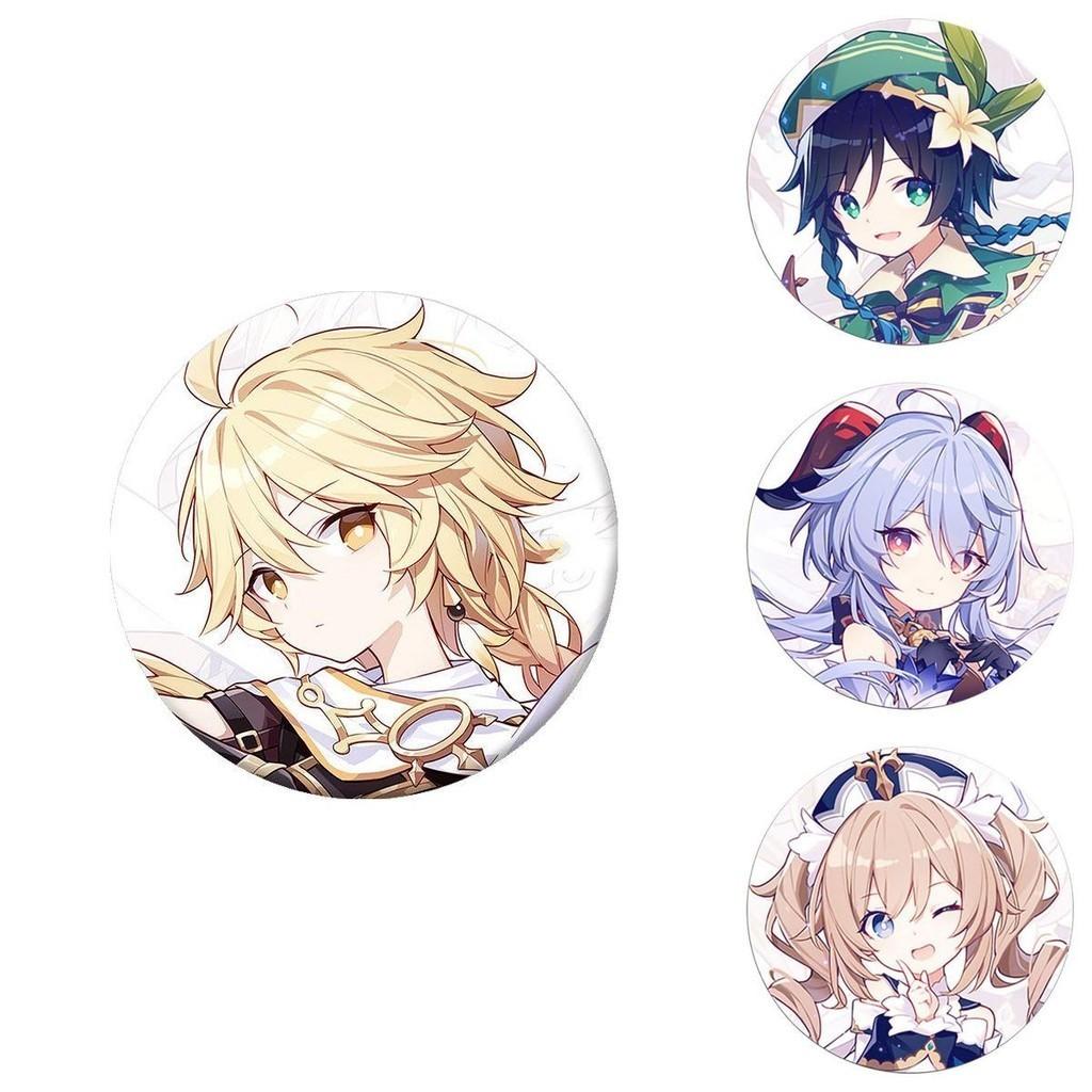 Accattivante Spilla Gioiello di Moda con Brooch di Animazione Cartone Animato da Genshin Impact