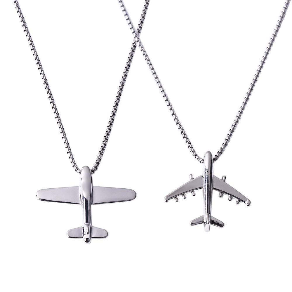 Titanium Steel For Women Pendant Neck Jewelry Airplane Korean Clavicle Choker Man Chain Necklace