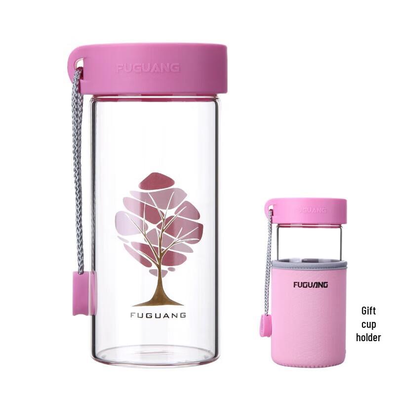 Fuguang Portable Single-Layer Glass Water Bottle