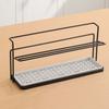 Sink Storage Rack 2Layer Cup Storage Rack Carbon Steel Cup Storage Tray Drain Cup Rack  Home