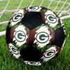 Green Bay Packers Indoor Soccer Ball Colorful All Ages Size 5 Machine Stitched PVC Competition Ready Durable High-Bounce