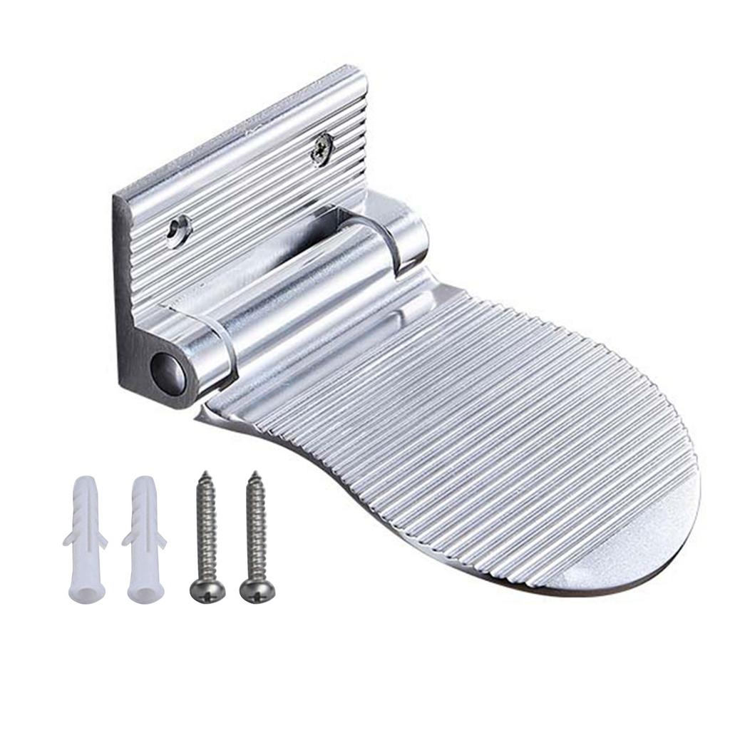 Adjustable Height Shower Footstool Non toxic Aluminium Alloy Footrest Safe Foot Rest Lightweight for Pregnant Women