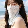Full-Face Sun Protection Face Mask for Women Breathable Veil Mask for Summer Outdoor Activities Driving and Cycling with Built-in Neck Warmer