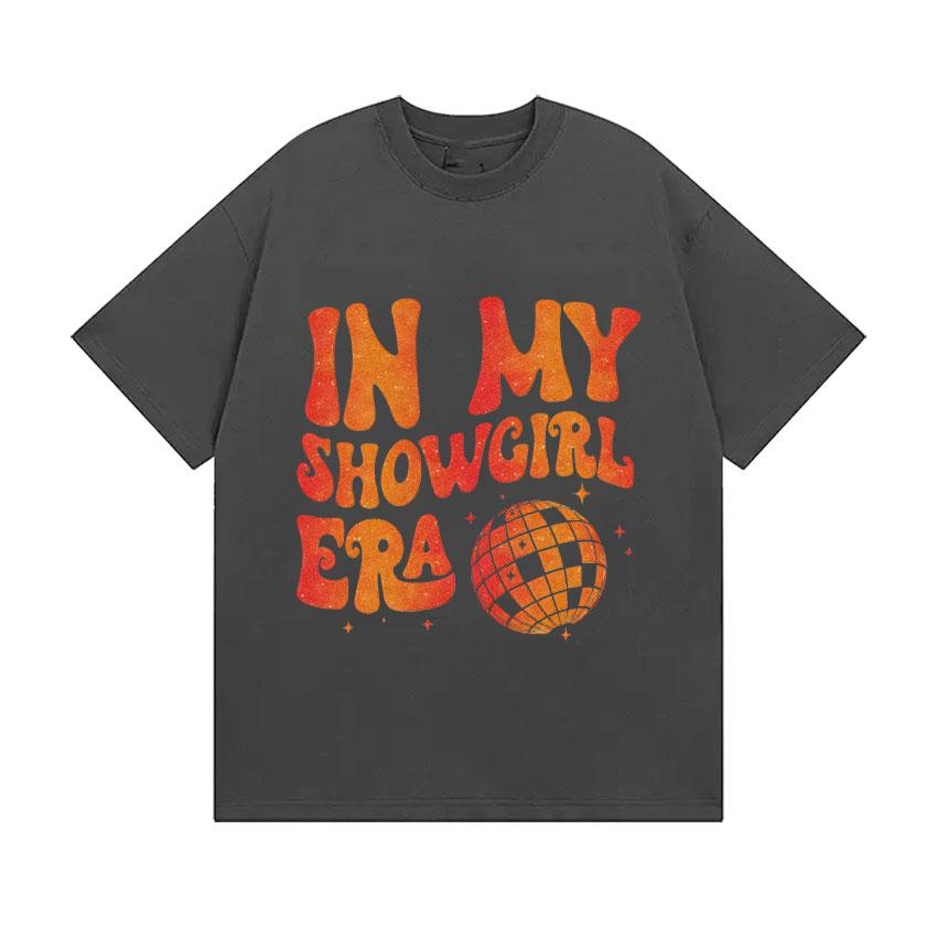 

In My Showgirl Era 2025 Print T Shirts The Life of A Showgirl Fans Gift Tshirt Men Women ONeck Vintage Oversized Cotton Tshirt 4XL