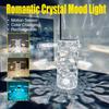 Rechargeable Crystal Diamond Table Lamp Touch Control 3 Color 16RGB Changing Dimmable Mood Light for Bedroom Night Light Decor