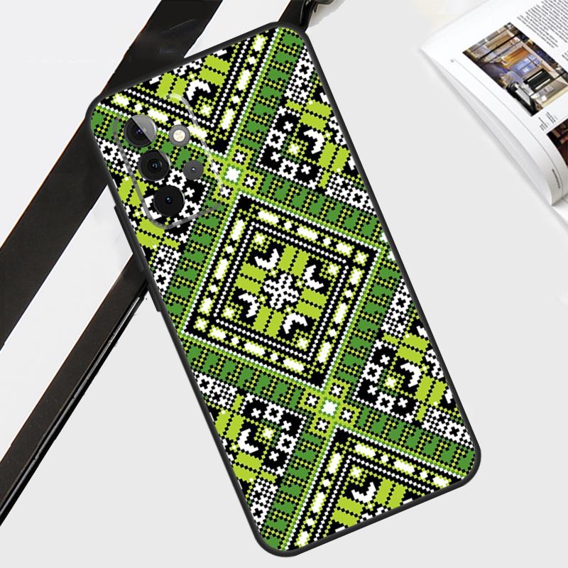 Ukrainian Embroidery Pattern Case For Samsung Galaxy A12 A22 A32 A52 A56 A36 A26 A16 A06 A54 A34 A14 A13 A53 A15 A35 A55