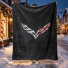 Chevrolet Corvette Muster Decke für Heimdekoration, Bett, Sofa, Auto Reisen, Camping, Geeignet für Alle Jahreszeiten, Geburtstags-Weihnachtsgeschenk