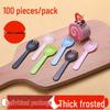 Changbaosen Disposable Spoon Fork for Desserts