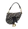 [Použitá] Mini taška Saddle 'Modrý Dior Oblique Jacquard' - Velmi dobrý stav #1AO1035