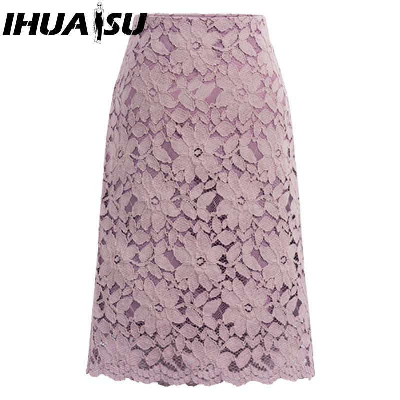 

IHUASU Женская Мода Повседневная Однотонная Принтованная Летняя Весенняя Юбка XXXL розовый