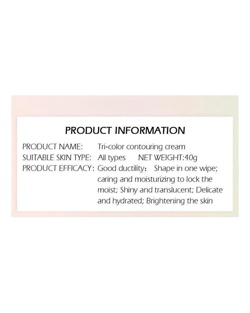 3-Farben-Isolationscreme, Gesichts-Make-up-Basiscreme, 40 g, dauerhaft feuchtigkeitsspendend, wasserfest, ölkontrollierend, zart feuchtigkeitsspendend und aufhellend für den Hautton