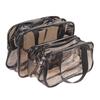 1 Stück doppelstöckiger Kosmetik-Organizer mit großer Kapazität, tragbare Reise-Waschtasche für Damen, transparente wasserdichte Make-up-Tasche