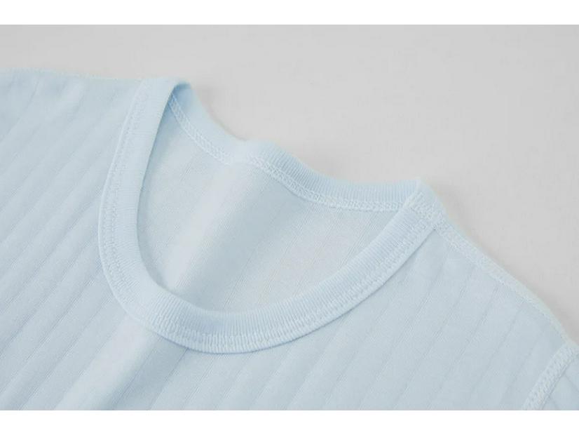 Summer Breathable Kids' Short-Sleeve T-Shirt 2-Pack - Solid Colors for Boys & Girls