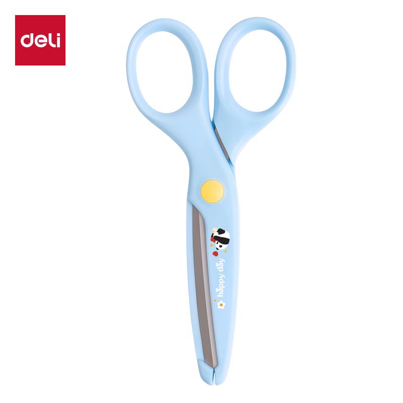 Deli Kids' Safety Scissors with Round Tip - Ideal for Crafts & Paper Cutting, Model 6023 - Perfect Children's Day Gift