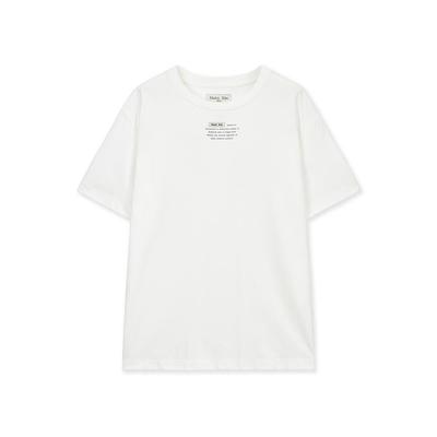 [Matinkim] LABEL POINT LETTERING TOP IN WHITE