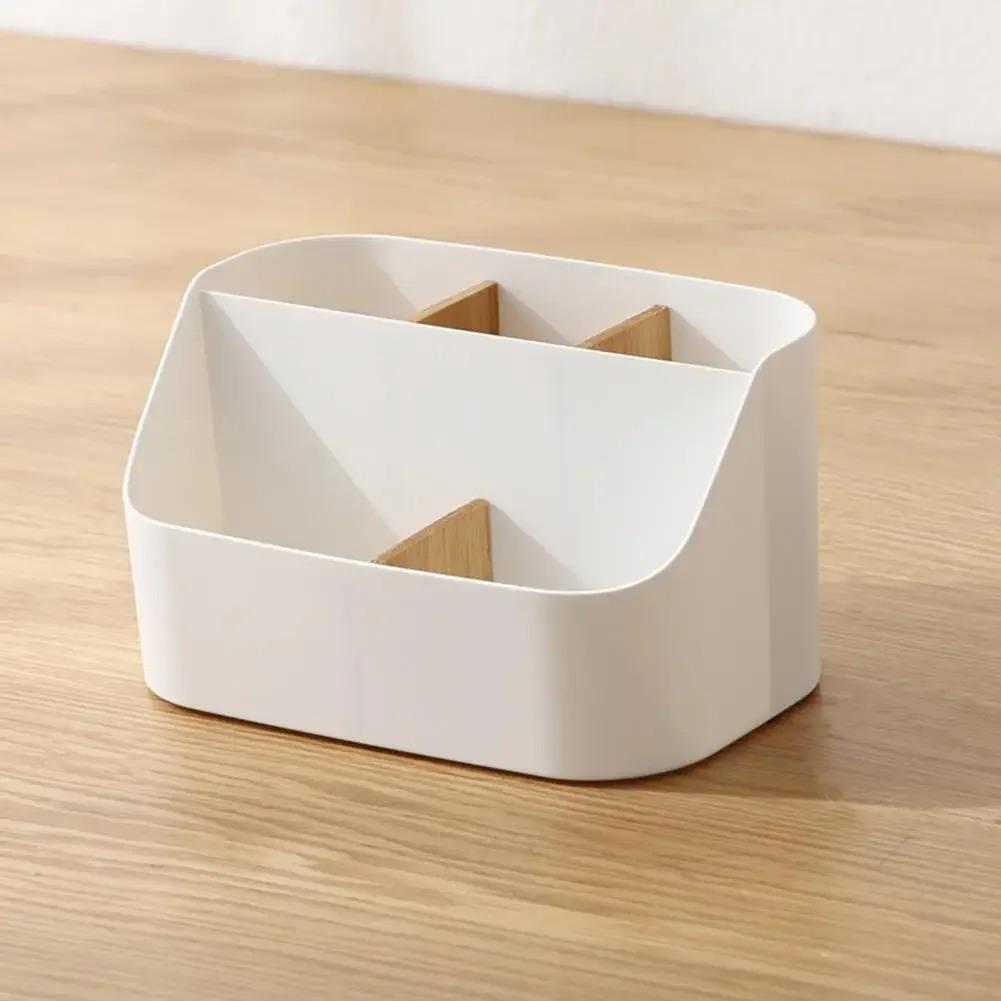 

Office supplies storage box, cosmetics, office organizing box, partitioned storage boxes for office and living room білий