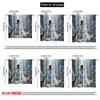 2pcs,2D Plane Printing Pattern Curtains Snowman & Reindeer Versatile Durable Polyester (without Rod) Home Decor Use for Living