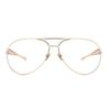 New Metal Frame Nearsighted Glasses Unisex Prescription Myopia 0 to 6 Oversized Pilot Corrective Glasses