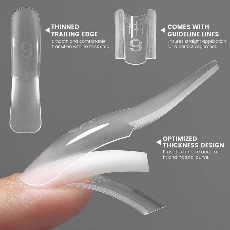 60/120/240 Pezzi Forme Doppie per Unghie a Sandwich Forme per Estensioni Unghie Ovale Forma Superiore e Inferiore Per Estensioni Unghie Veloci Strumenti per Manicure