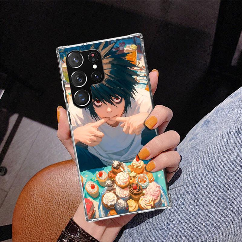 N-Note D-Death L Lawliet Phone Case For Samsung Galaxy S24 S25 Edge S26 Ultra S23 S22 S21 Plus S20 FE + Personalized Print Cover