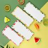 Magnetic  4 Books (200pcs) Tearable Notepad - Soft Fridge Stickers with Fruit Design for Shopping Lists & Memos