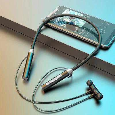 Bezdrátová Bluetooth sluchátka na krk, sportovní sluchátka na krk, velká baterie, binaurální magnetické sání