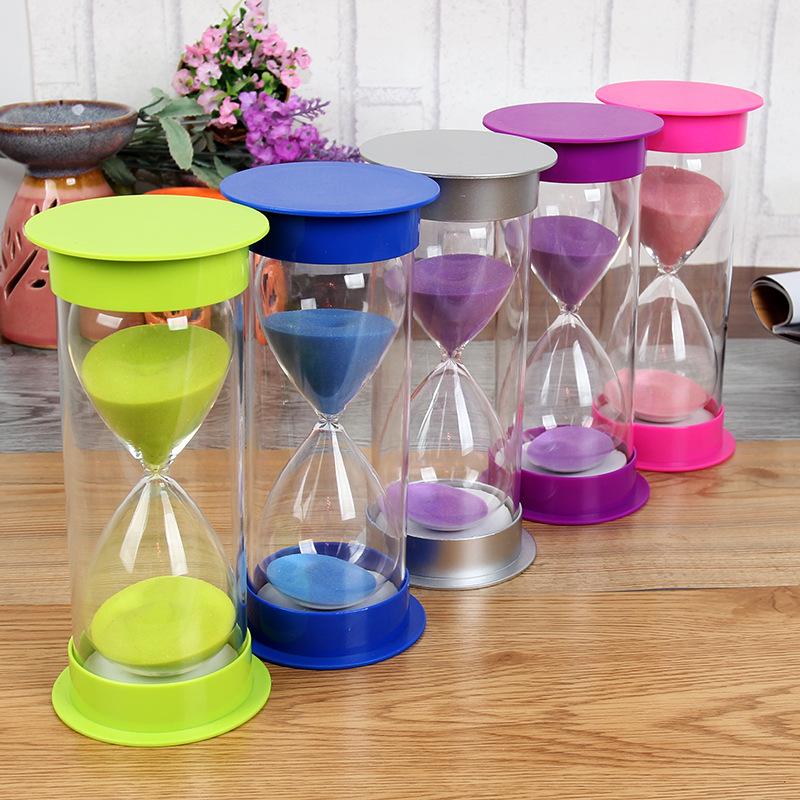 Holdbar 1-60 minutters timeglass-timer for barn – Ideell for lekser, spising og kreative gaver