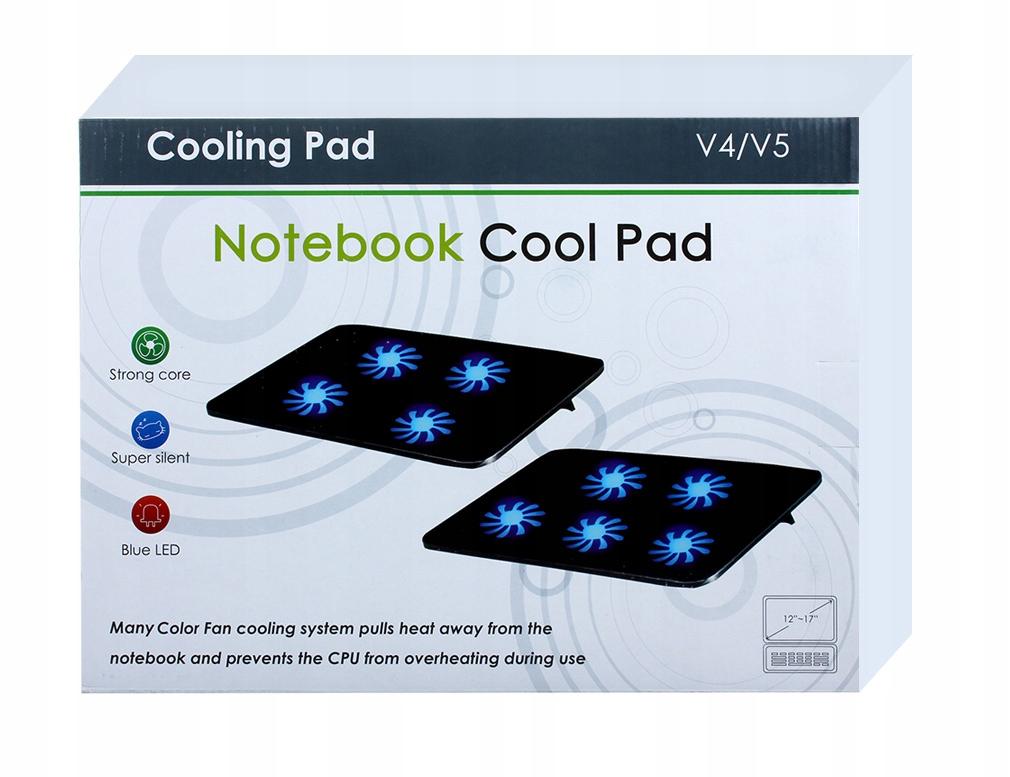 Laptop hűtőpad csendes 3 működési mód 2xUSB 12-17"